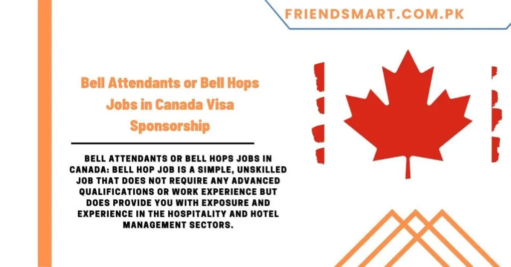 Bell Attendants or Bell Hops Jobs in Canada Visa Sponsorship