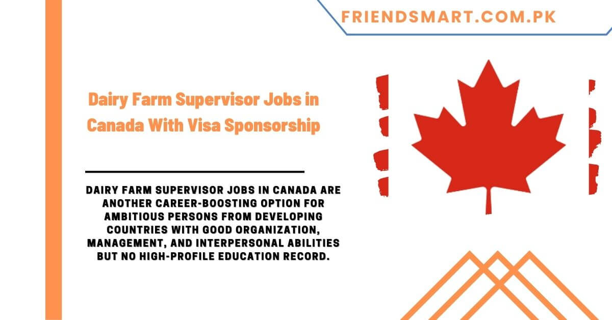 Dairy Farm Supervisor Jobs in Canada With Visa Sponsorship