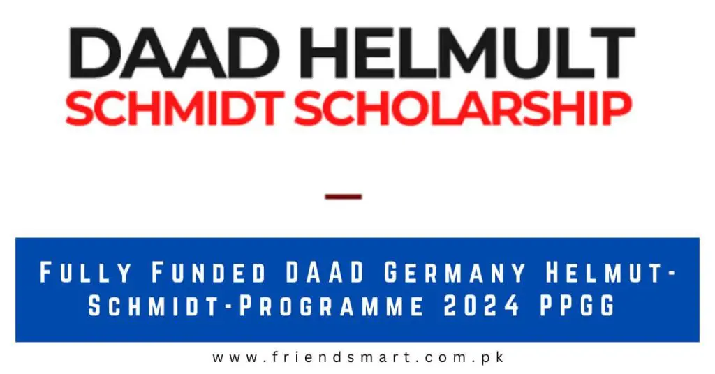 Fully Funded DAAD Germany Helmut-Schmidt-Programme 2024 PPGG