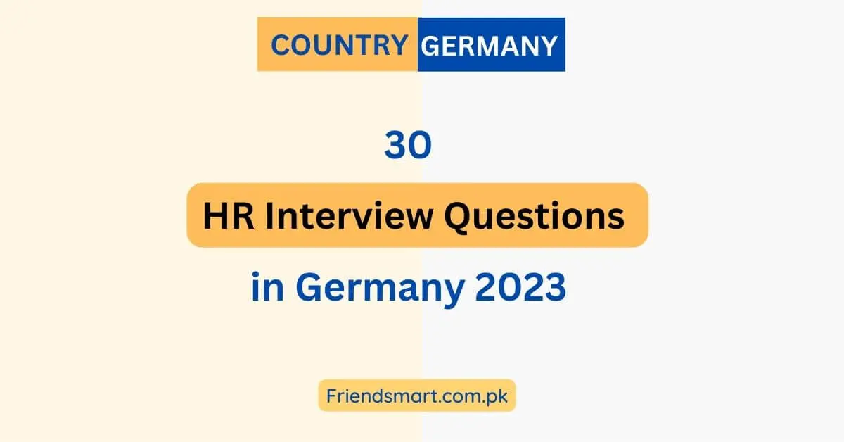 HR Interview Questions in Germany 2023