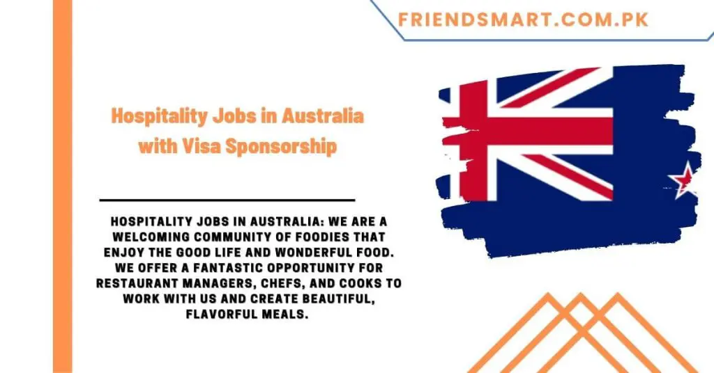 Hospitality Jobs in Australia with Visa Sponsorship
