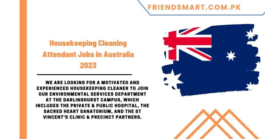 Housekeeping Cleaning Attendant Jobs in Australia 2023