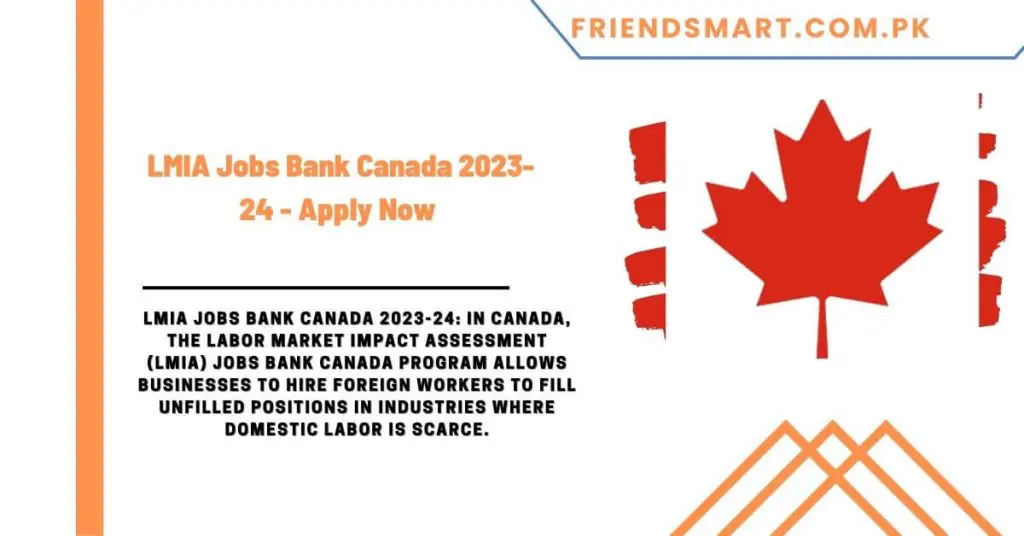 LMIA Jobs Bank Canada 2023-24 - Apply Now