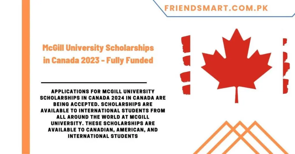 McGill University Scholarships in Canada 2023 - Fully Funded