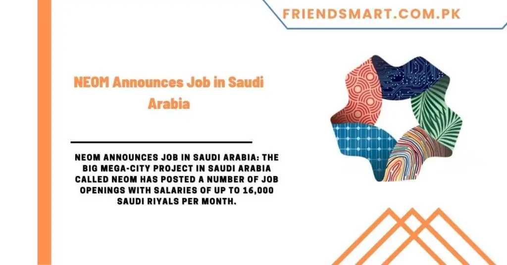 NEOM Announces Job in Saudi Arabia