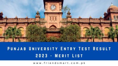Photo of Punjab University Entry Test Result 2023 – Merit List