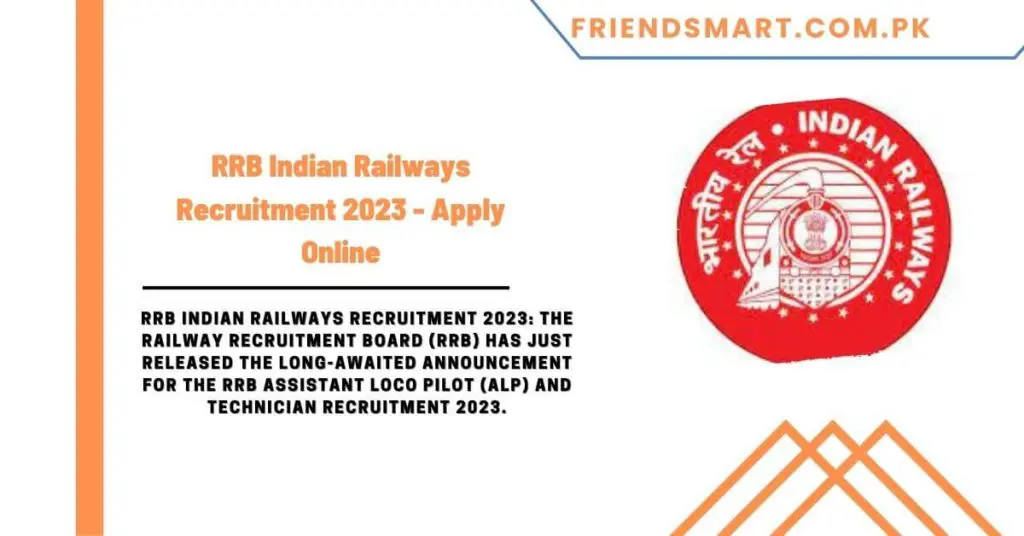 RRB Indian Railways Recruitment 2023 - Apply Online