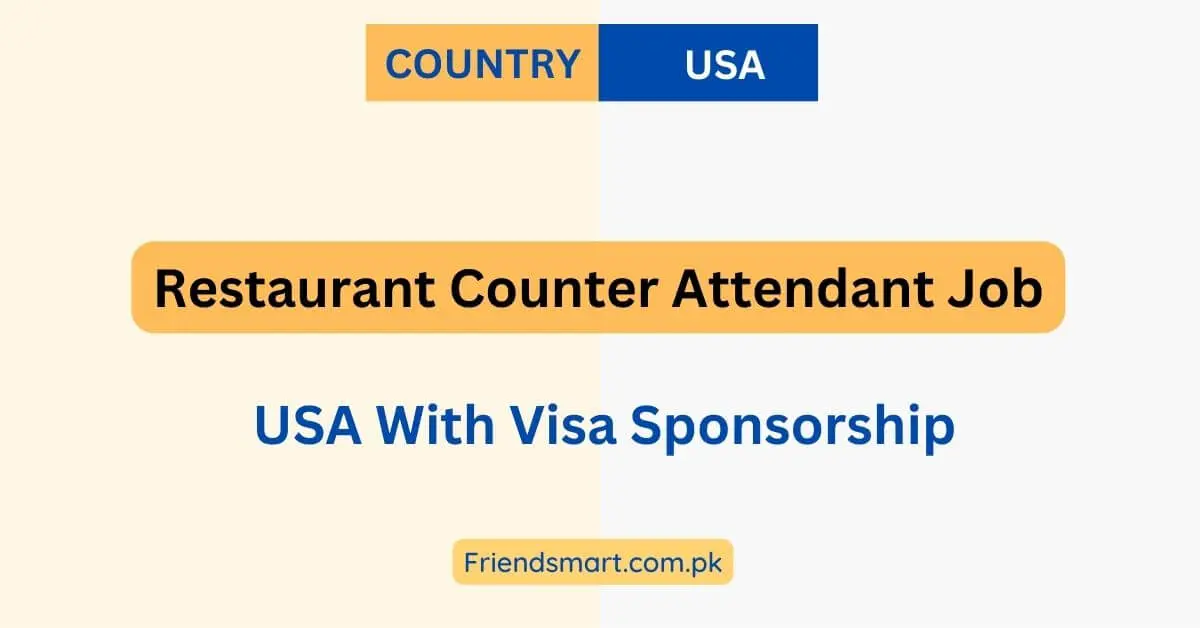 Restaurant Counter Clerk Job in USA 2023
