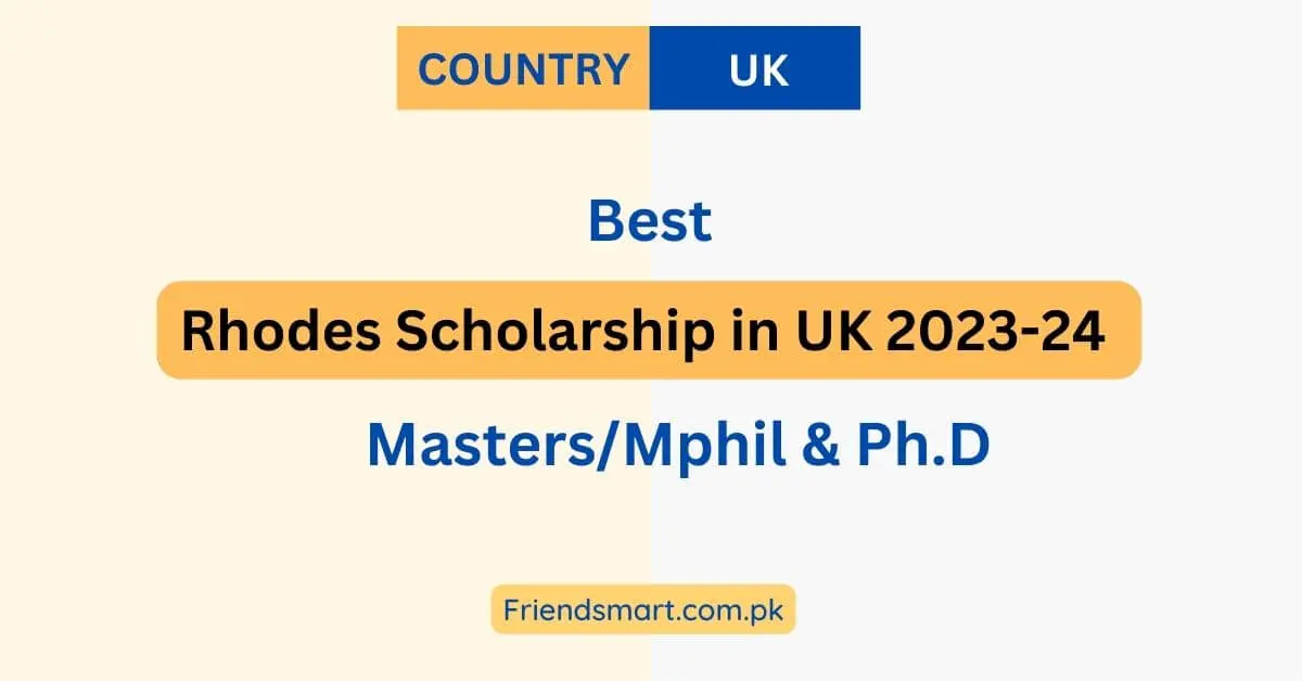 Rhodes Scholarship in UK 2023-24