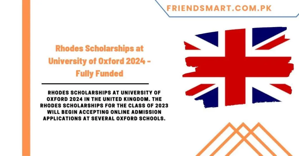 Rhodes Scholarships at University of Oxford 2024 - Fully Funded