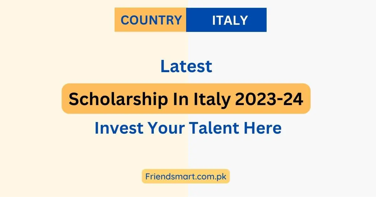 Scholarship In Italy 2023-24