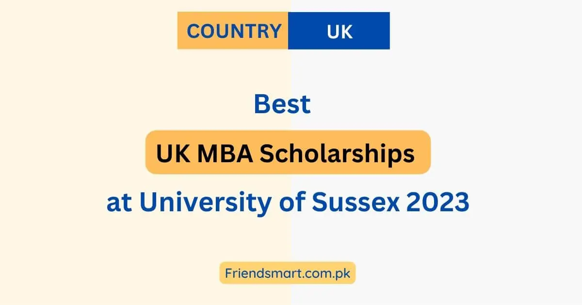 UK MBA Scholarships at University of Sussex 2023
