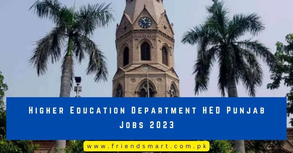 Higher Education Department HED Punjab Jobs 2023