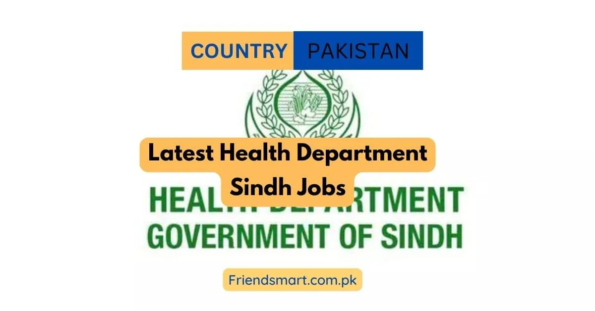 Latest Health Department Sindh Jobs