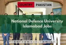 Photo of National Defence University Islamabad Jobs 2024 – Apply Now