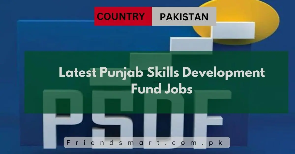 Latest Punjab Skills Development Fund Jobs