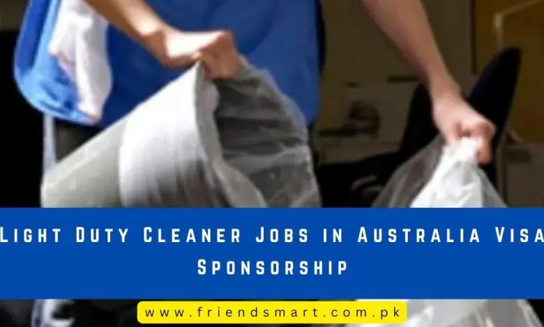 Photo of Light Duty Cleaner Jobs in Australia Visa Sponsorship 2024