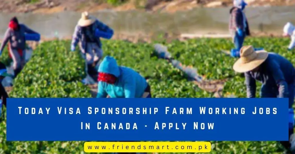 Today Visa Sponsorship Farm Working Jobs In Canada - Apply Now