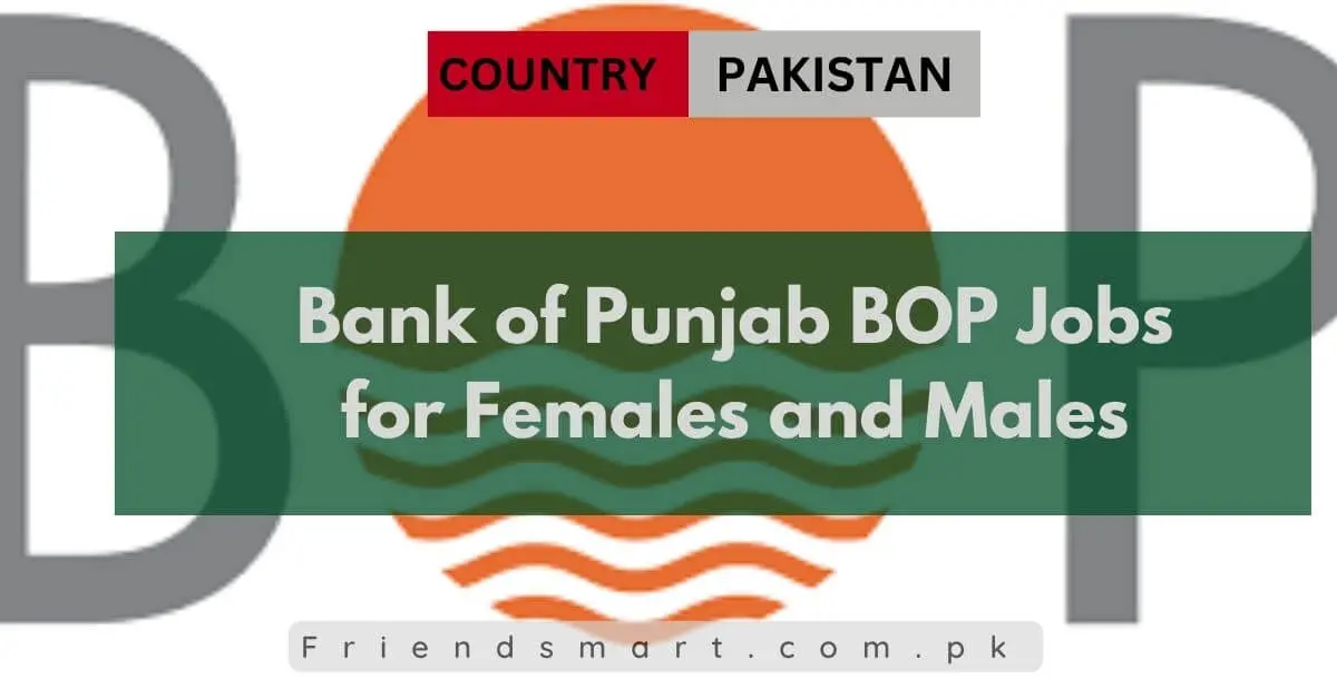 Bank of Punjab BOP Jobs for Females and Males
