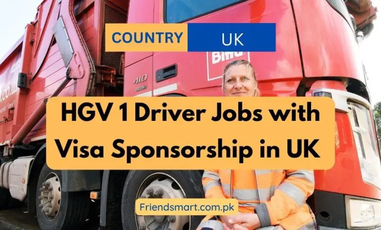 Photo of HGV 1 Driver Jobs with Visa Sponsorship in UK – Apply Now