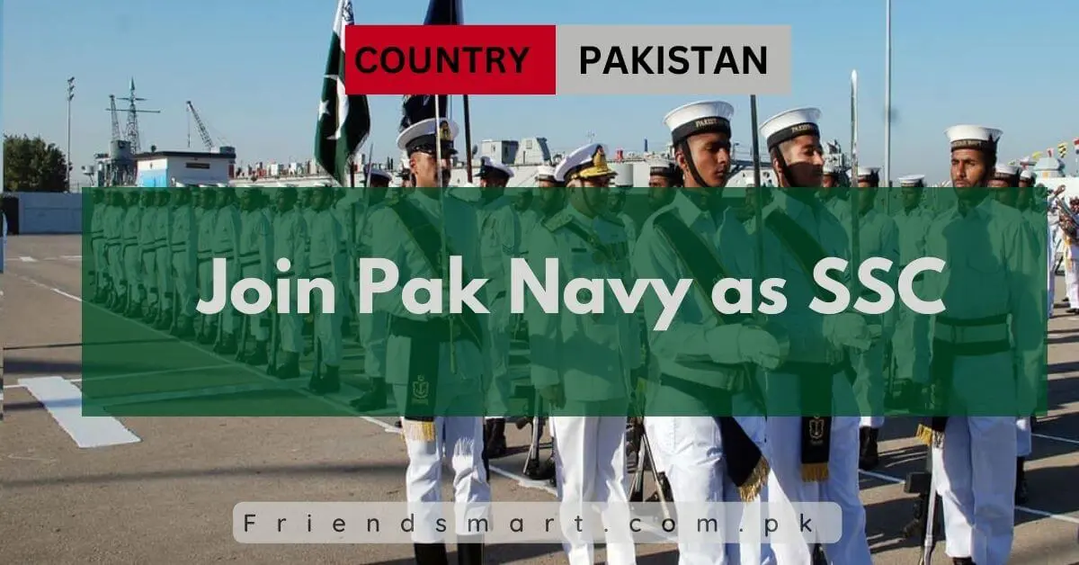 Join Pak Navy as SSC