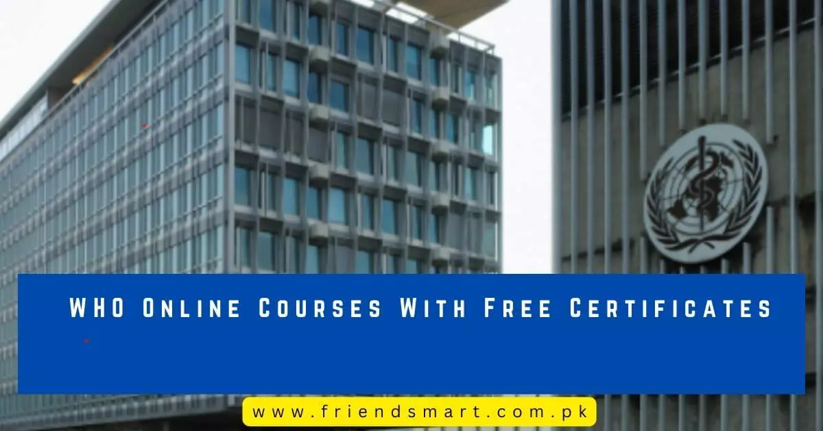 WHO Online Courses With Free Certificates