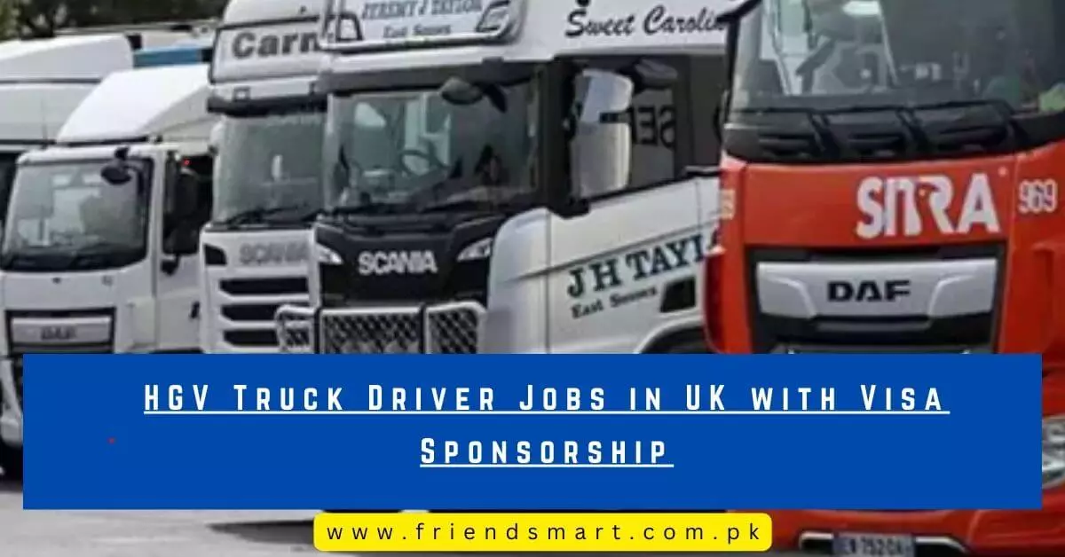 HGV Truck Driver Jobs in UK with Visa Sponsorship