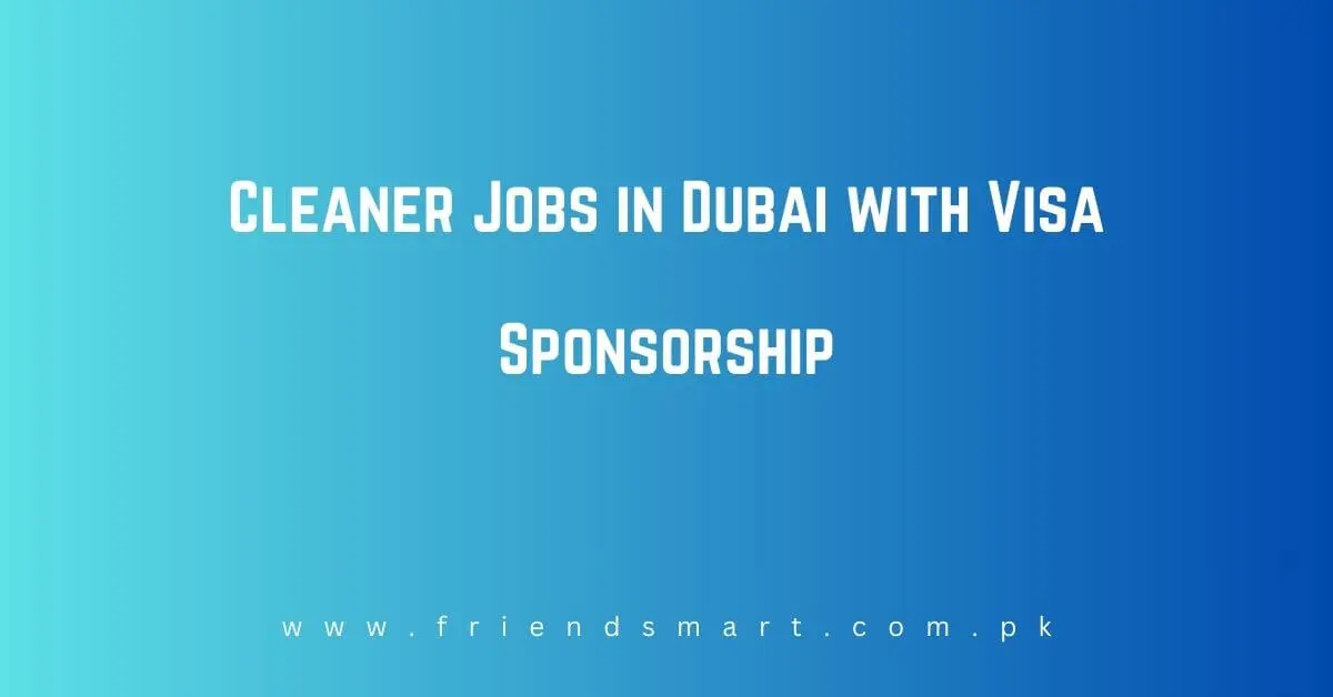 Cleaner Jobs in Dubai