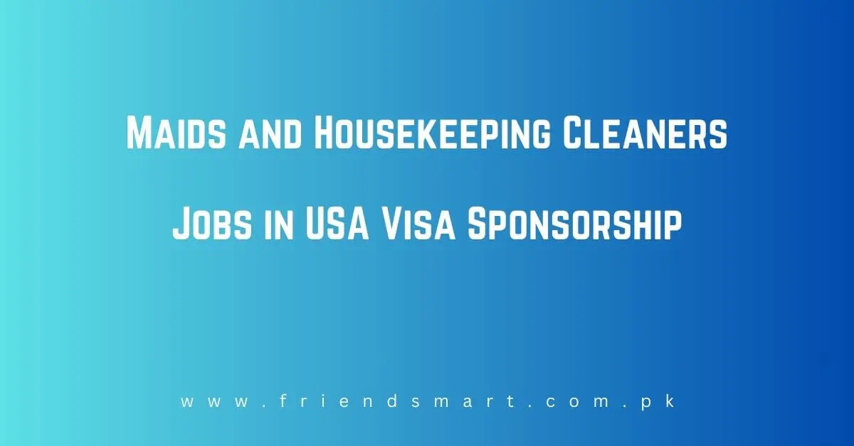 Maids and Housekeeping Cleaners Jobs in USA