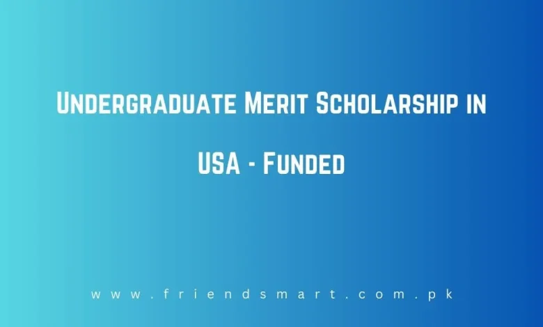 Photo of Undergraduate Merit Scholarship in USA 2024 – Funded