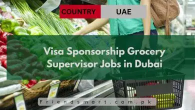 Photo of Visa Sponsorship Grocery Supervisor Jobs in Dubai 2024