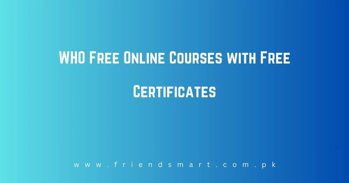 WHO Free Online Courses