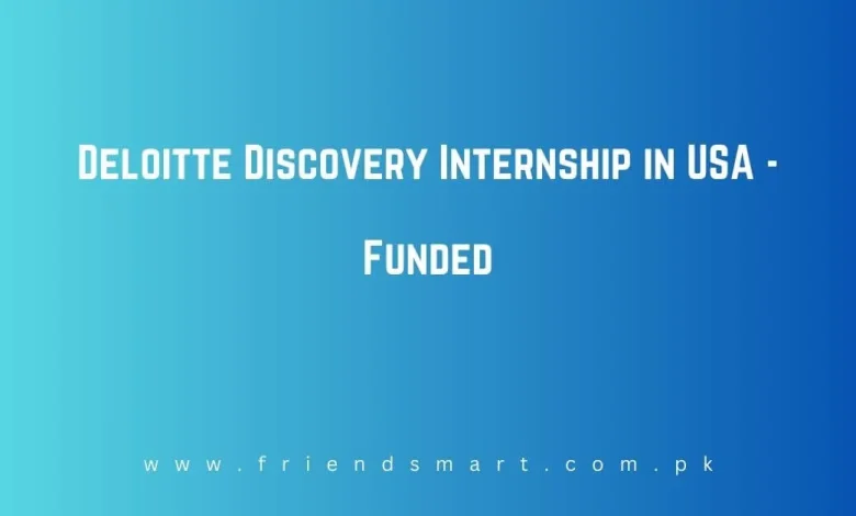 Photo of Deloitte Discovery Internship in USA 2024 – Funded