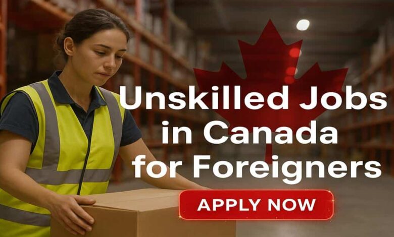 Photo of Unskilled Jobs in Canada for Foreigners 2026