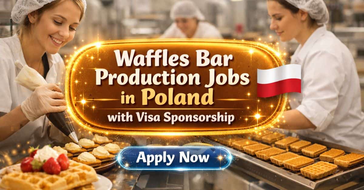 Waffles Bar Production Jobs in Poland with Visa Sponsorship