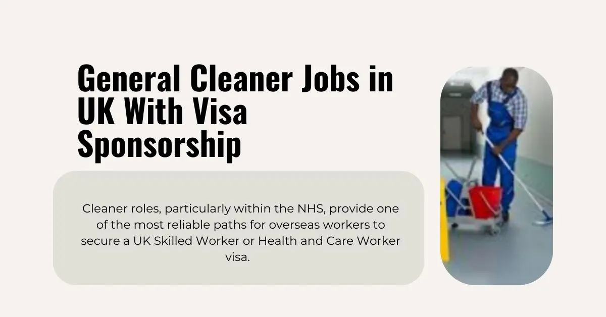 General Cleaner Jobs in UK