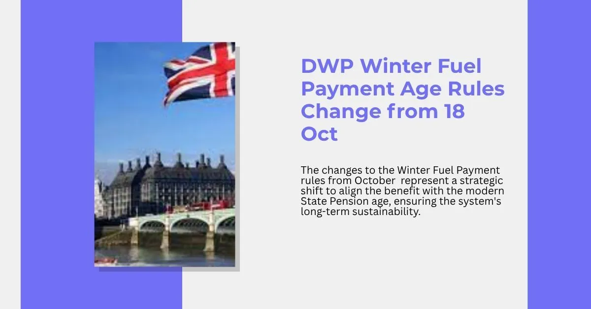 DWP Winter Fuel Payment Age Rules Change