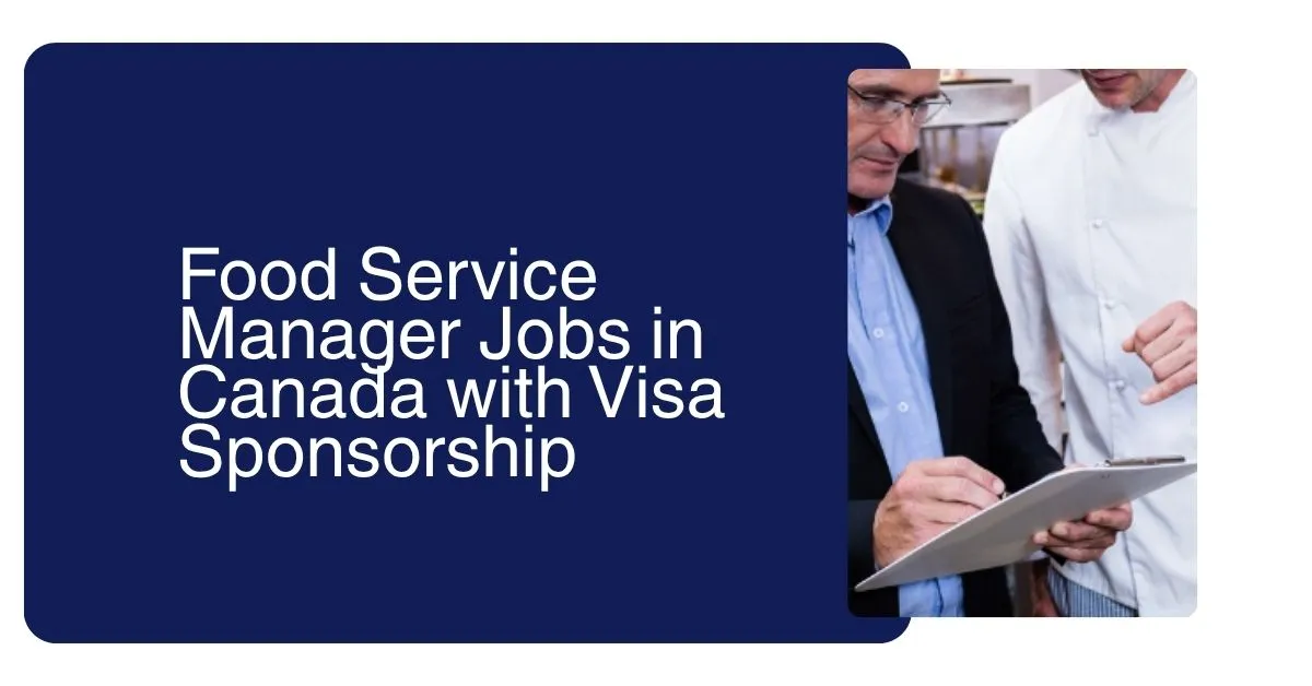 Food Service Manager Jobs in Canada